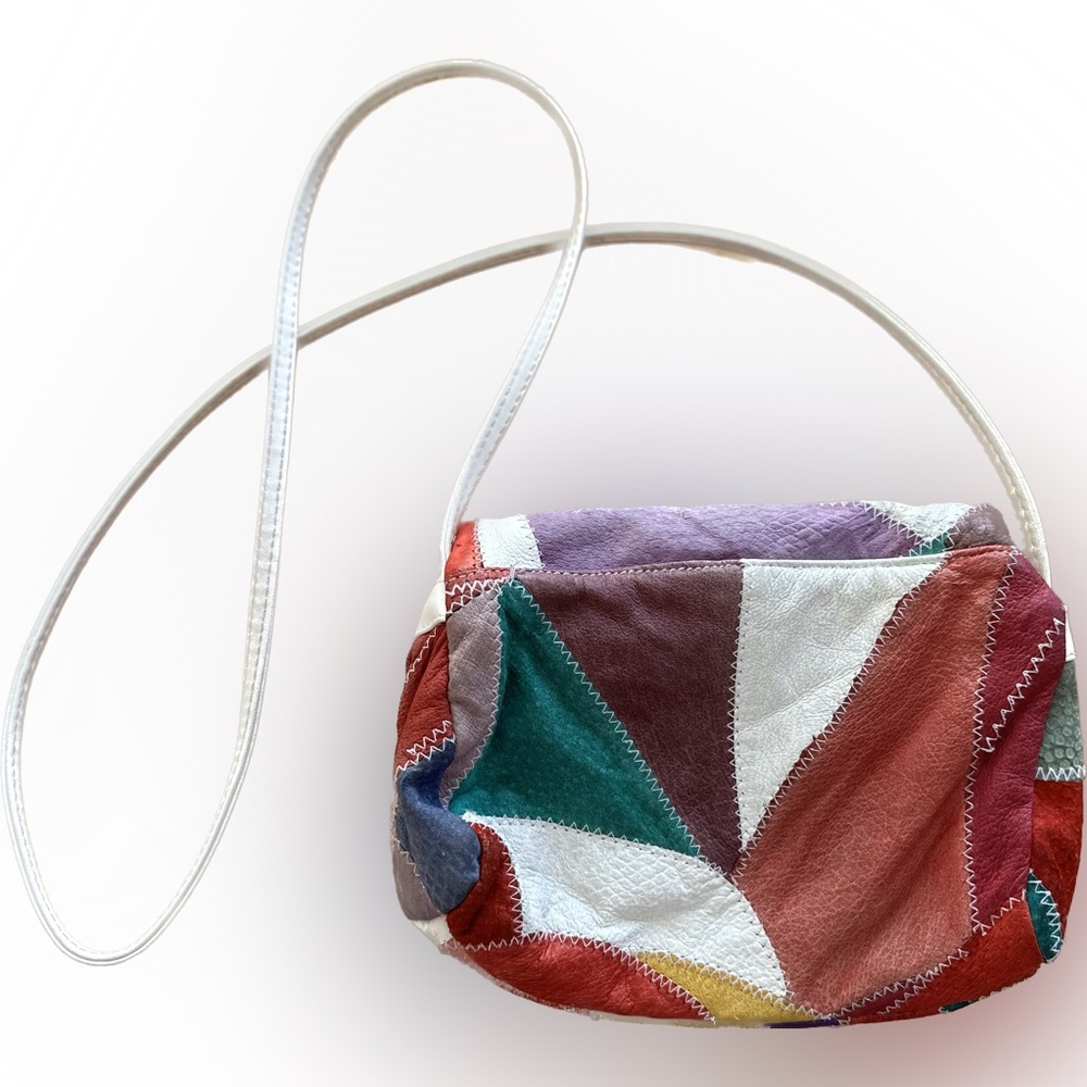 Colorful Patchwork Shoulder Bag - Picture 4 of 6